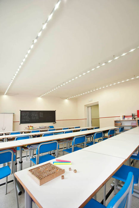 La prima scuola a led