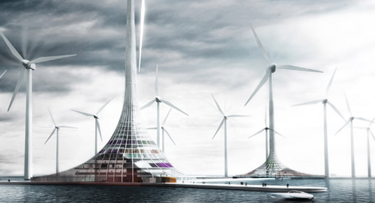 Turbine city: eco città eolica in Norvegia