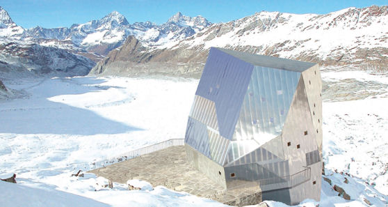 Architettura di montagna sostenibile ed energeticamente efficiente