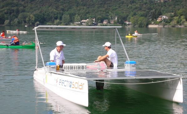 Il catamarano fotovoltaico Electro Solar, vince la prova di 30 km al Solar Challenge di Avigliana 3