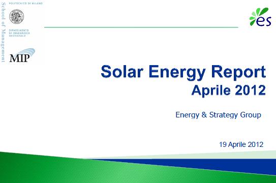 Solar Energy Report: presente e futuro dell’energia solare in Italia