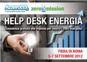 AzzeroCO2e ZeroEmission Rome 2012  presentano l’Help Desk Energia