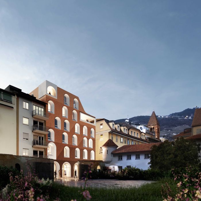 Legno lunare per l'hotel la Briosa di Bolzano