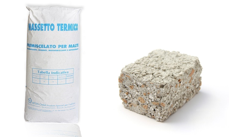 Massetto termico 0,045 per isolamento termico e isolamento acustico