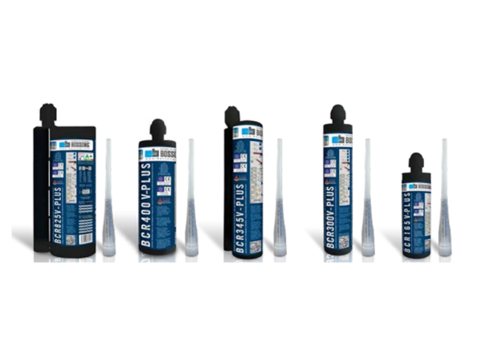 BCR V-PLUS: ancorante bi-componente vinilestere senza stirene per carichi pesante/strutturali