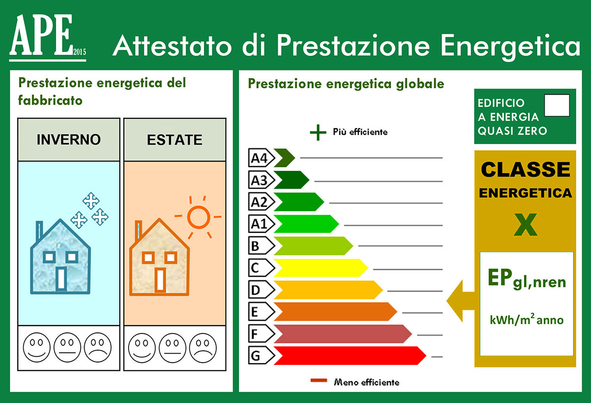Che cos'è l'attestato di prestazione energetica