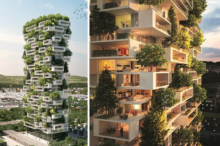 Bosco Verticale: Torre dei Cedri di Losanna