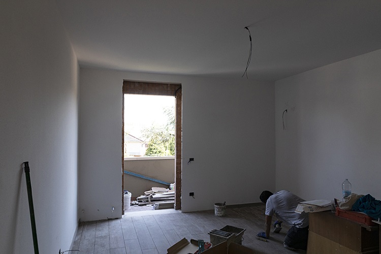 Realizzazione del cappotto termico interno con Aerogips