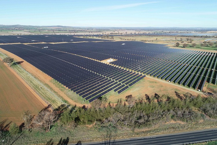 Parco solare realizzato a Sidney