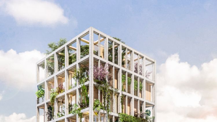 MM residential Building, Eco-Villaggio verticale a Beirut