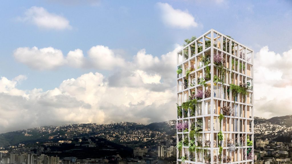 MM residential Building, Eco-Villaggio verticale a Beirut