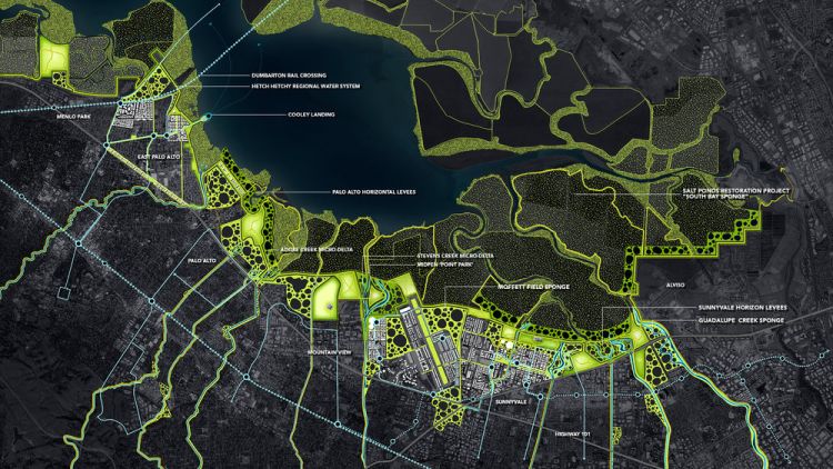 Recupero resiliente della Baia di San Francisco: l’area progettuale di South Bay Sponge