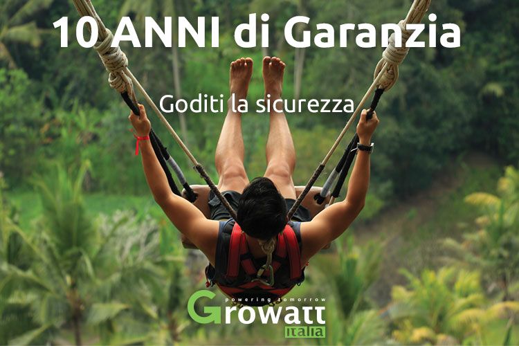 Growatt Italia, 10 anni di garanzia gratuita su Inverter e Sistemi di Accumulo fotovoltaici
