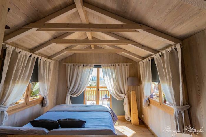 Casa sull'albero Relais Tenuta il Cigno Treehouse, la camera da letto