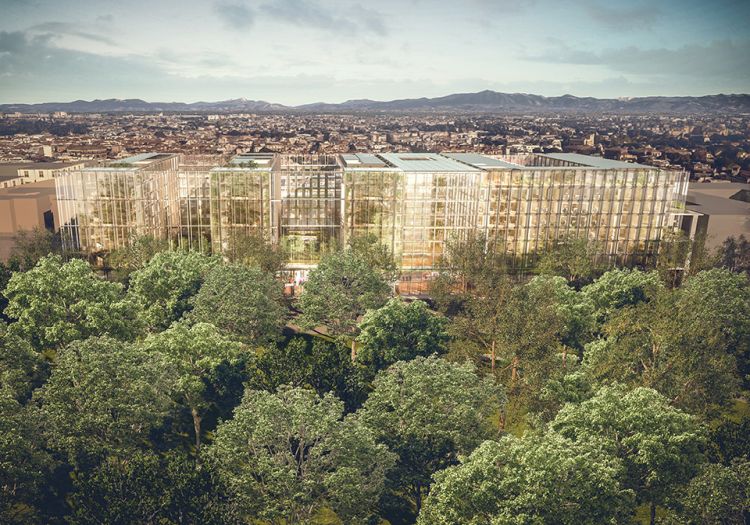 Render del quartier generale Enel a Roma