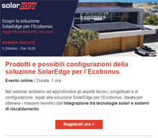 Webinar: I prodotti e le configurazioni SolarEdge per l’Ecobonus