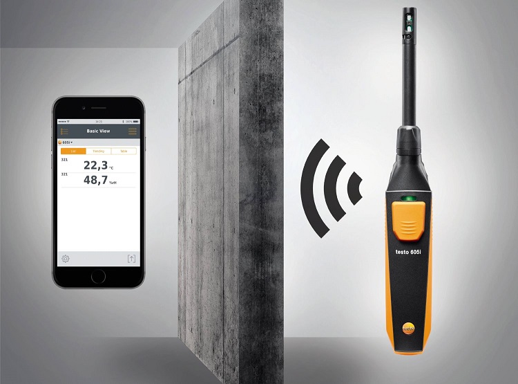 testo 605i: termoigrometro per la misura dell’umidità e della temperatura dell’aria