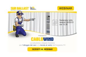CABLOWIND: maggiore tenuta al vento con il nuovo brevetto Sun Ballast!