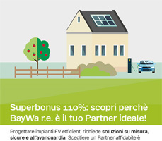 Superbonus 110%: BayWa r.e. il tuo partner per il fotovoltaico