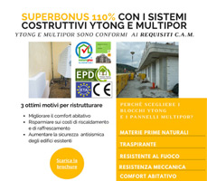 Superbonus 110% con i sistemi costruttivi Ytong e Multipor 23