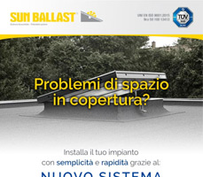 Problema di spazio in copertura? Prova il Connect a vela Sun Ballast