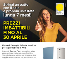 Converti l’energia del sole in ACS con Paradigma!