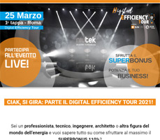 Evento live sul Superbonus per la prima tappa dell’Efficiency Tour!