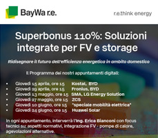 Superbonus 110%: partecipa agli appuntamenti digitali di BayWa r.e.