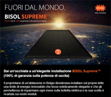 Un’elegante installazione BISOL Supreme 7