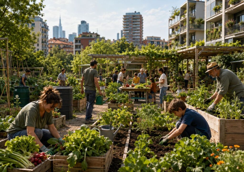 Agricoltura urbana: i vantaggi ambientali e sociali degli orti in città