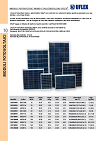 Scheda tecnica moduli fotovoltaici cristallini