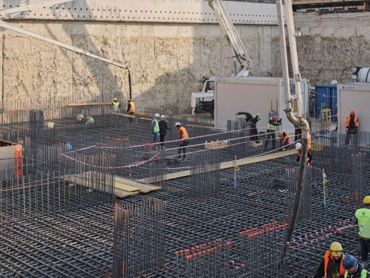 Torre Milano, un'immagine del cantiere