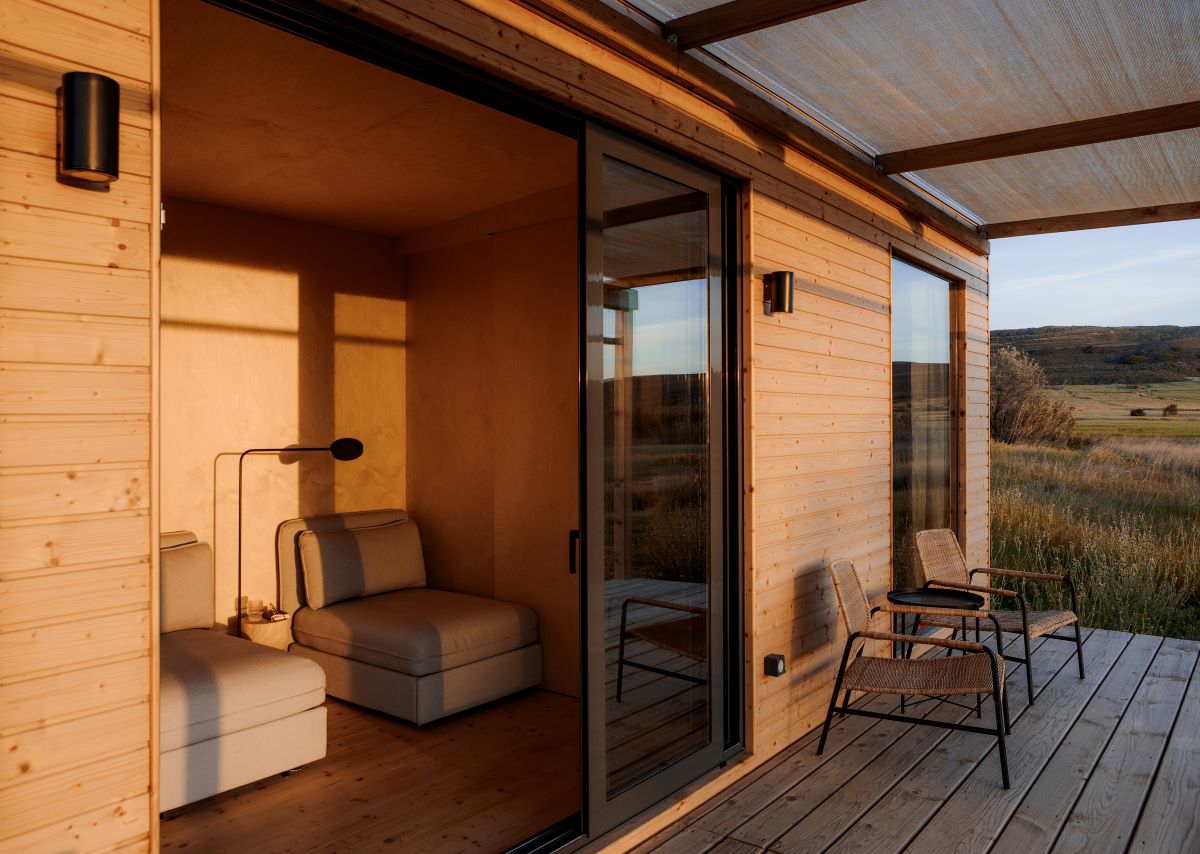 Glamping, una delle case realizzate da Koleliba