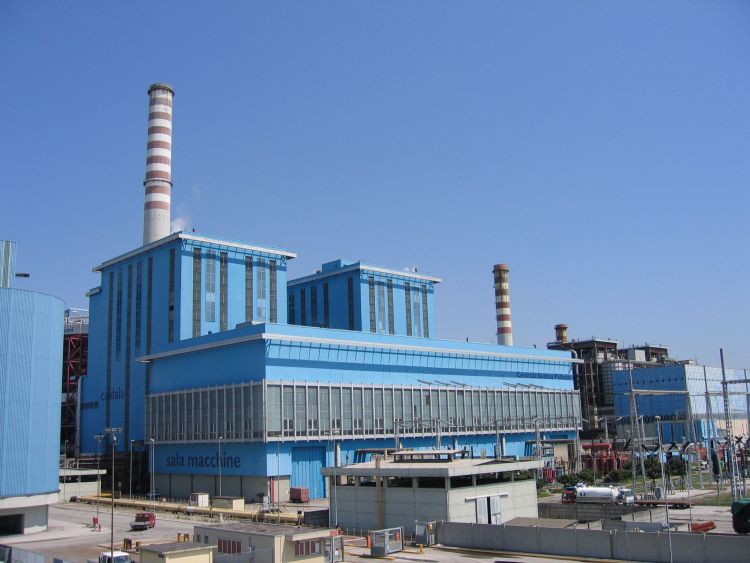 L’attuale impianto termoelettrico a carbone di Fusina