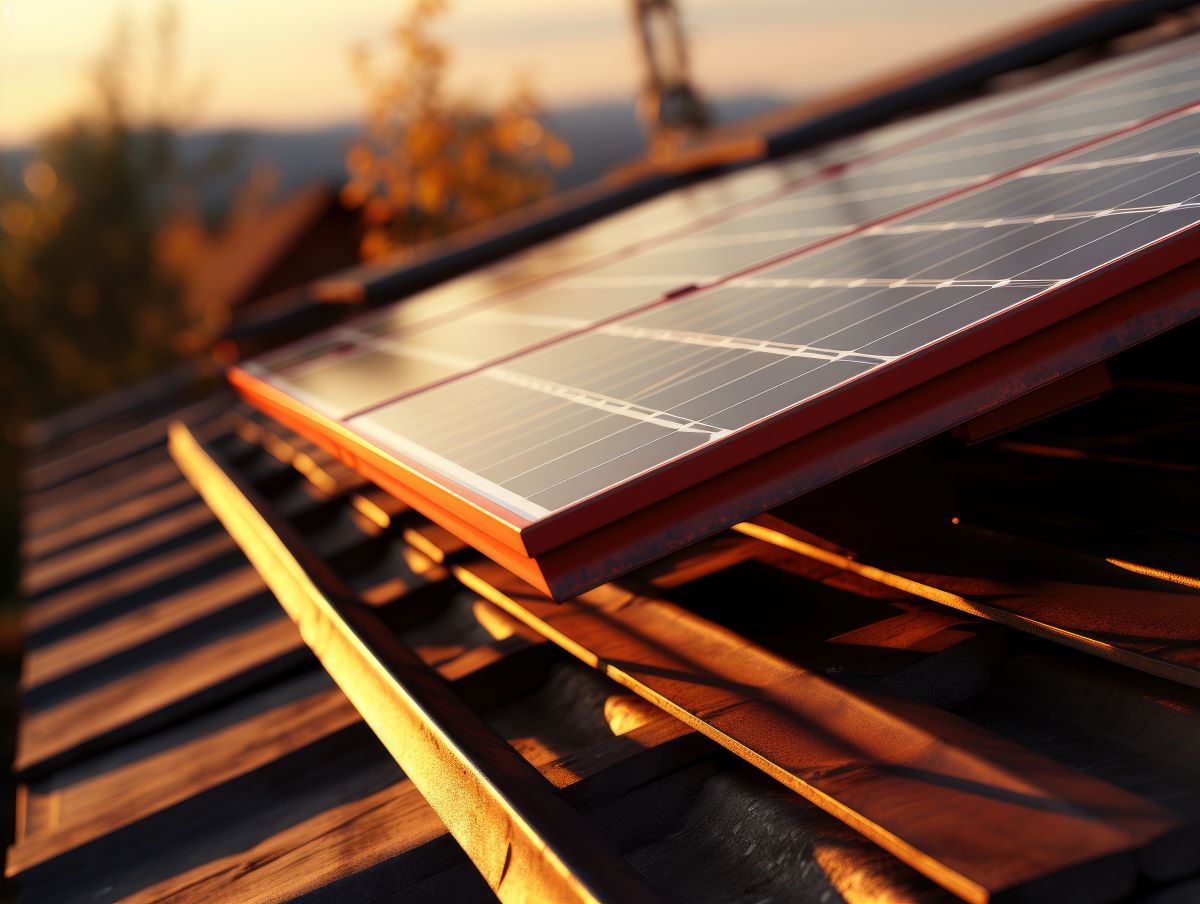 tetti in legno: Efficienza energetica accoppiata con pannelli solari integrati