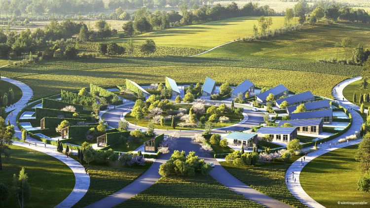 Sunflower: il villaggio residenziale, e sostenibile, stampato in 3D