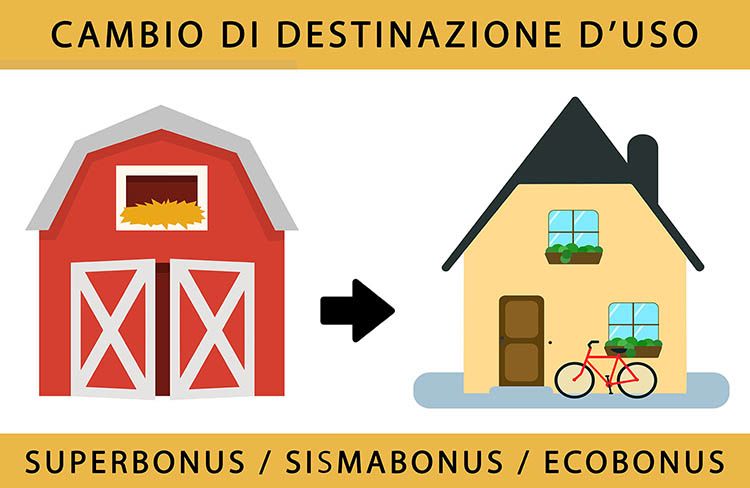 Superbonus e cambio di destinazione d’uso: da stalla o magazzino ad abitazione