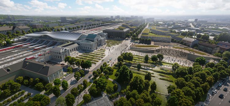 La nuova stazione di Vilnius secondo il progetto di Zaha Hadid Architects