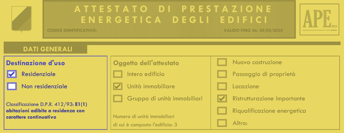 Corrispondenza tra categorie catastali e classificazione DPR 412/93