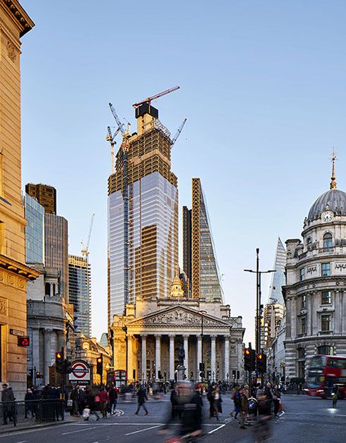 Il cantiere del grattacielo di Londra 22 Bishopsgate