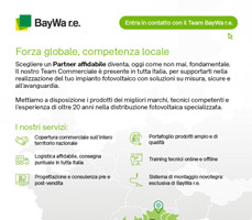 BayWa r.e.: il Partner ideale per il tuo impianto fotovoltaico