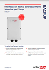 Scarica la scheda tecnica dell'interfaccia di backup SolardEdge Home