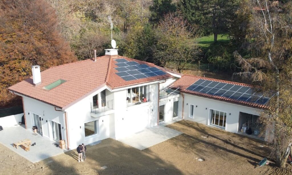 Progetto Villa NZEB sulla collina nella città di Torino vincitore Concorso Viessmann 2020