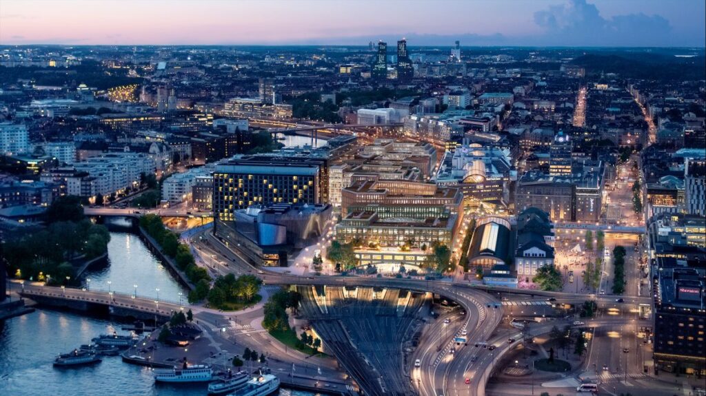 Il futuro della Stazione Centrale di Stoccolma, un hub verde e sostenibile