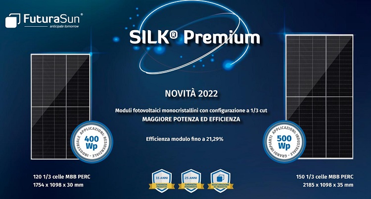 Moduli fotovoltaici SILK Premium