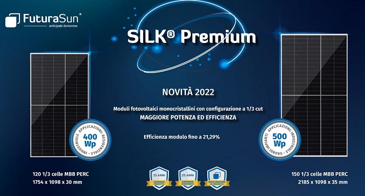 Moduli fotovoltaici SILK Premium ancora più efficienti!