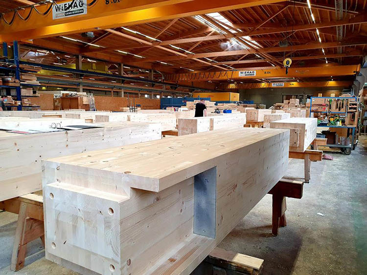 Il legno per l'edificio Ascent MKE a Milwaukee proviene dall'Austria