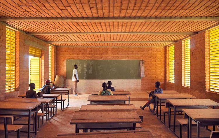 The primary school at Gando, in Burkina Faso (2001)
