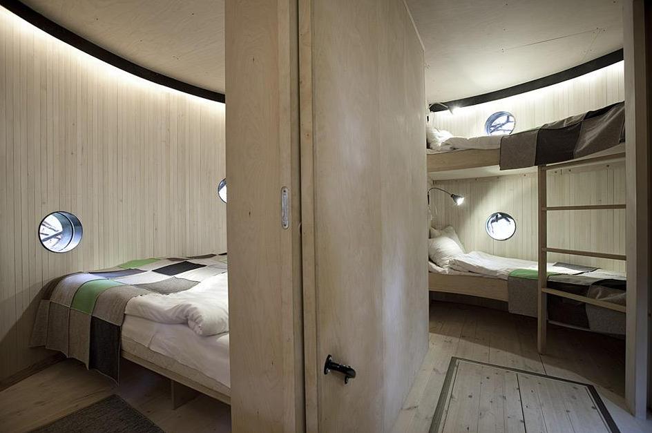 Treehotel, stanza Bird’s nest, interno