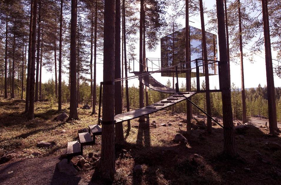 Treehotel, stanza Mirrorcube